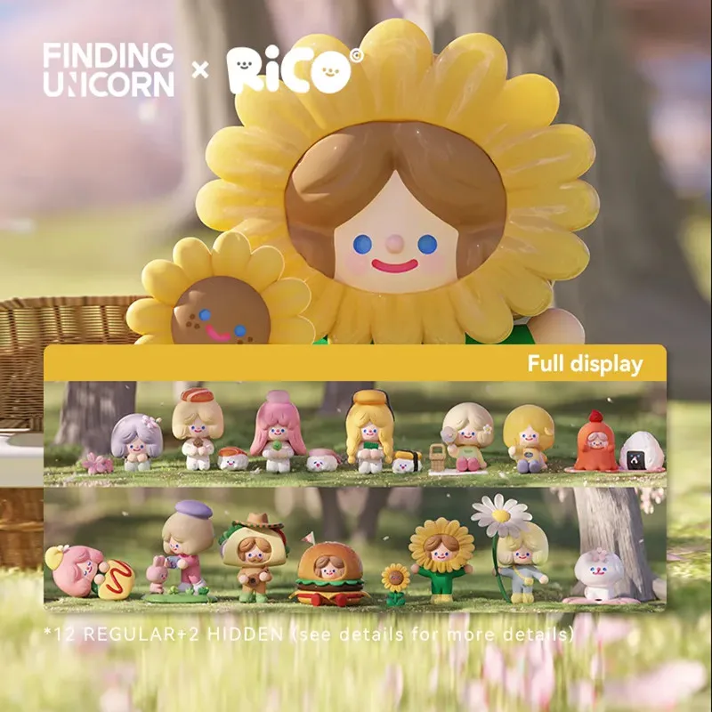 

F.UN RiCO Happy Picnic Together Series Blind Box Spring Go Picnic Kawaii Action Figures Mystery Box Christmas Girls Gift Kid Toy