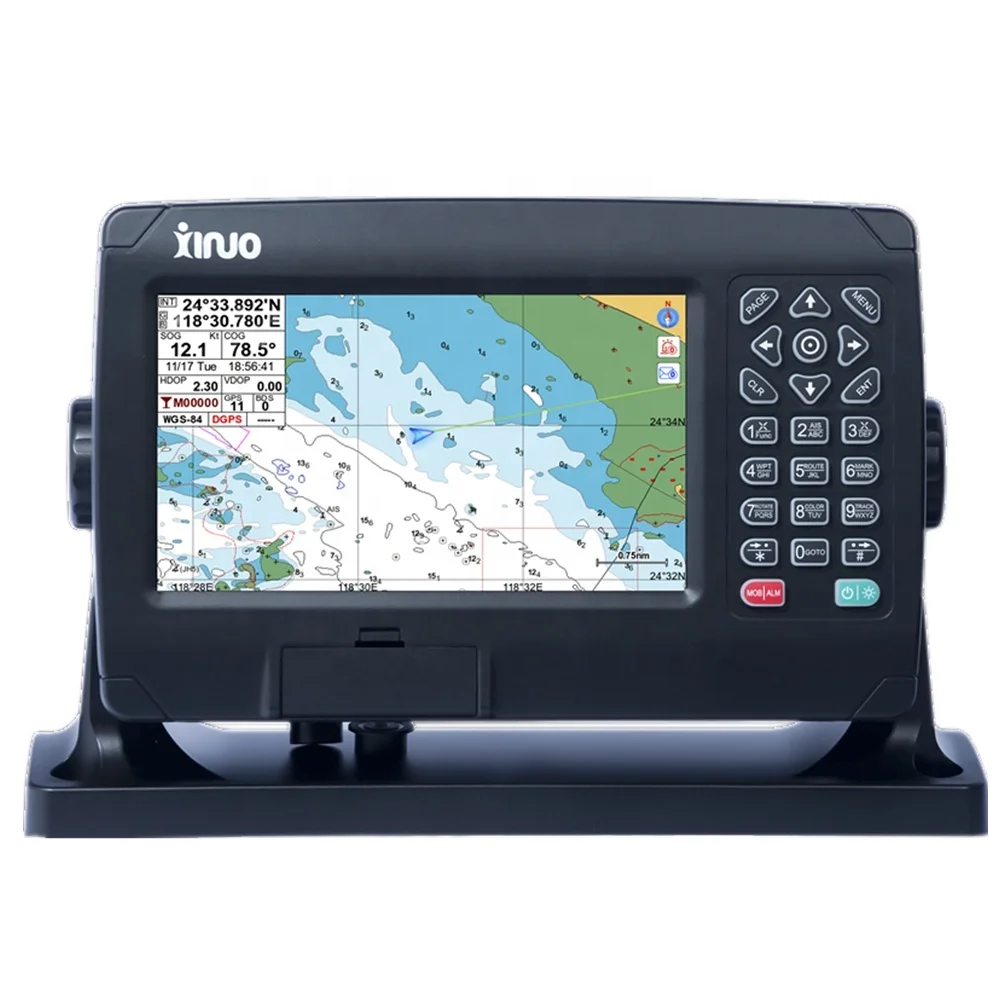 AIS-B and Chart Plotter Combo Model XF-607B 7 inch Marine GPS ChartPlotter XINUO 8 inch chart plotter gps bds combo echo sounder for fishing boat