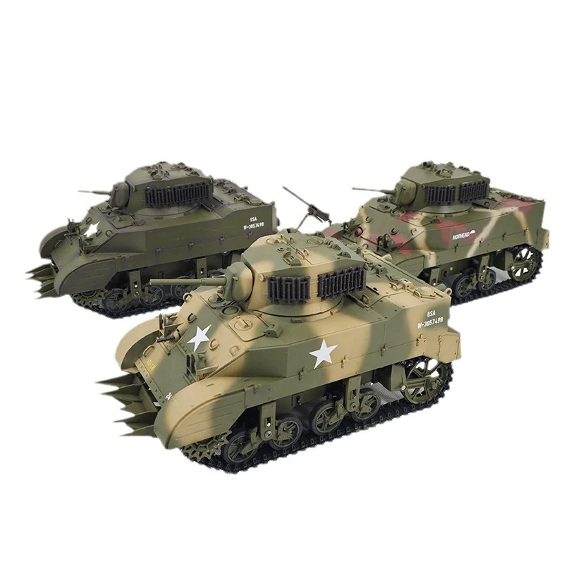 Super Kbk Customer American Stuart M5a1 Sound And Light Electric Remote Control Tank Military Model Children Toy Xmas Boy Gift 2