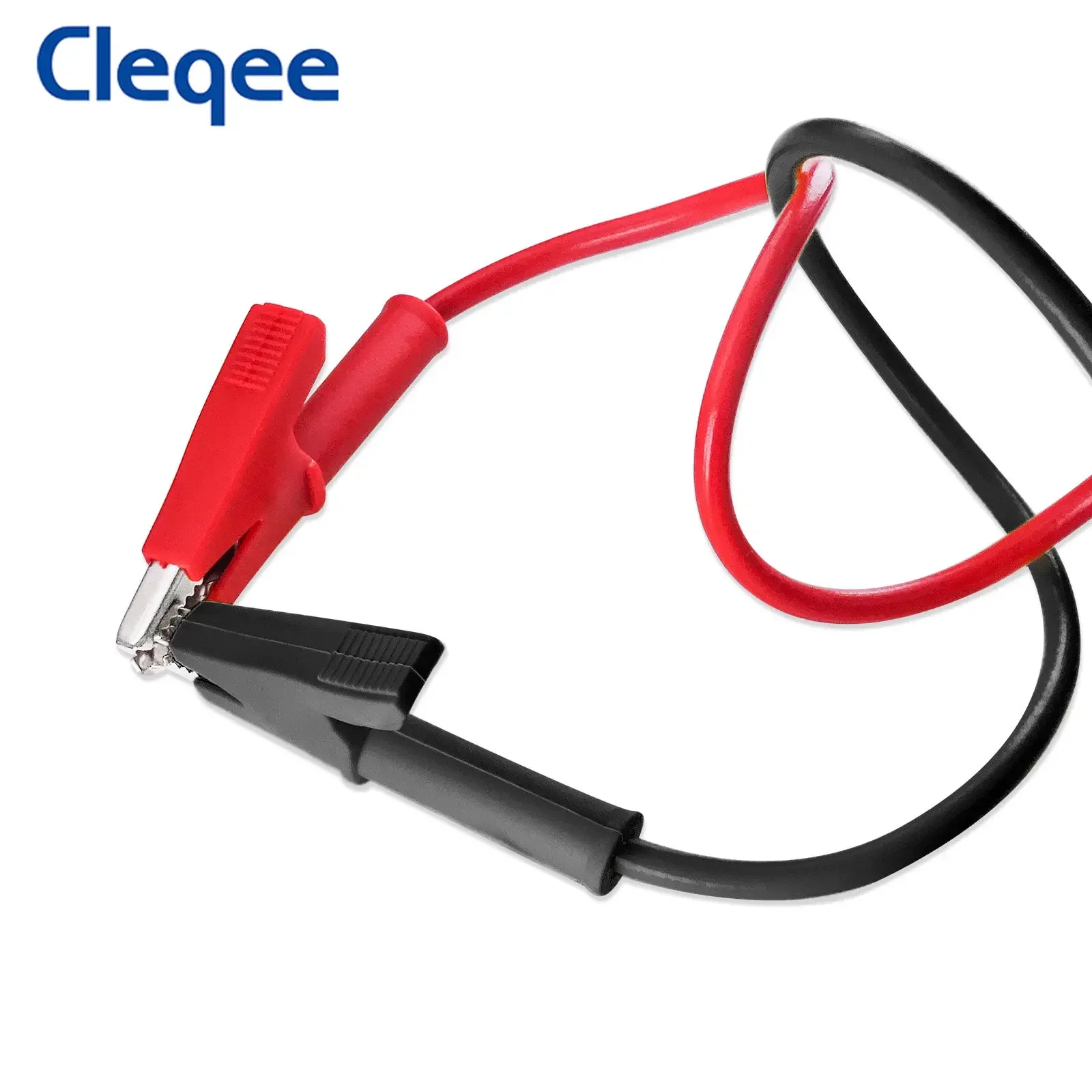 Cleqee cabo coaxial de jacaré duplo, plugue macho p1003 bnc q9 para teste de braçadeira de crocodilo diy para testes eletrônicos