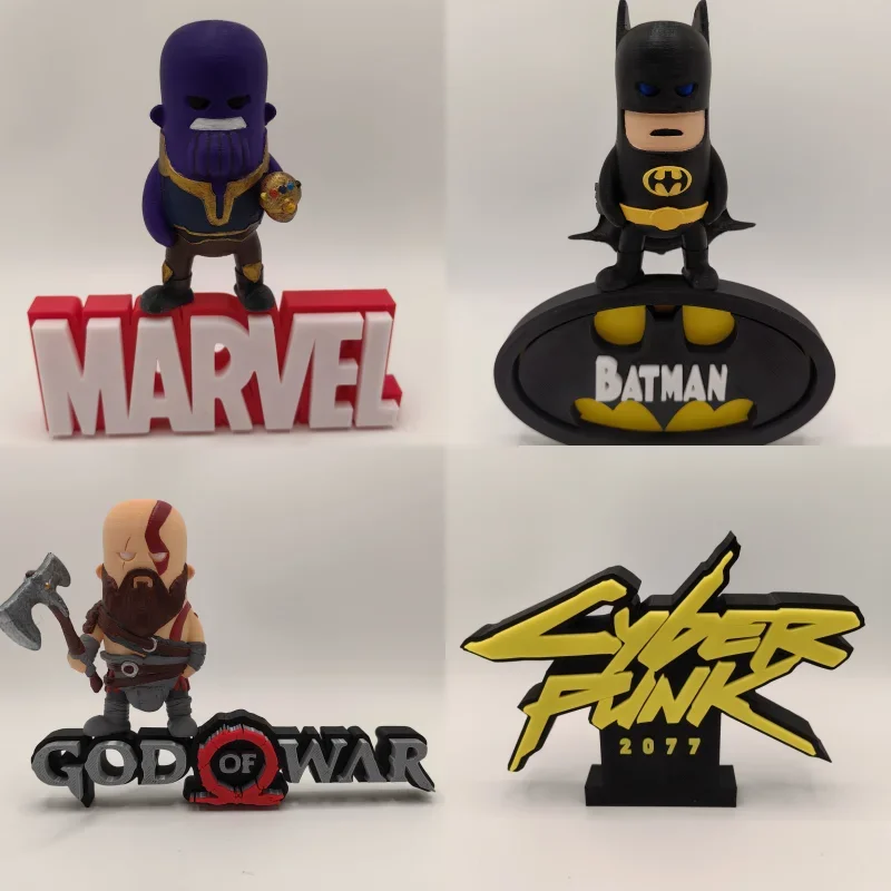 Marvel Logo Cyber Punk 2077 Logo Batman Logo God Of War Logo Ornamenti Modello Giocattoli Regali