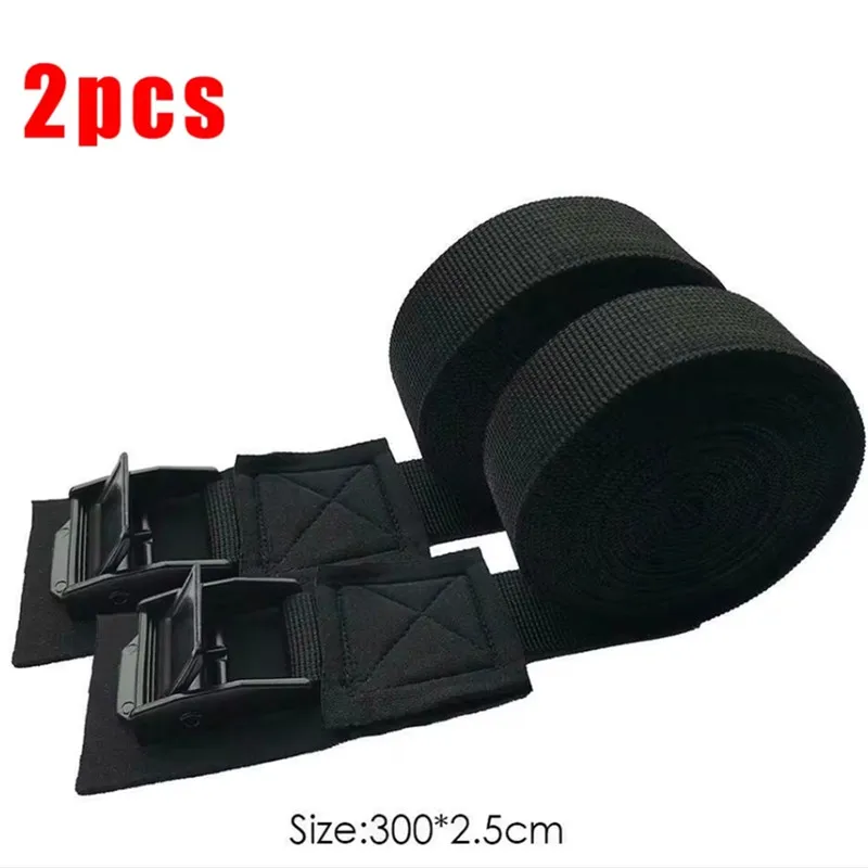 Cargo Straps 2Pcs 250kg Car Roof Rack Kayak Cam Buckle Lashing Strap Luggage Strap Polyester Quick Release Lashing With Buckle