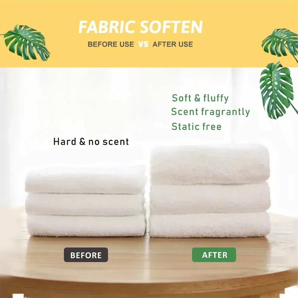 Eco-Friendly Solid Tumble Fabric Softener Dryer Sheet Fresh Scent Daily Use Dryer Sheets for Softened Laundry fabric softener sheets