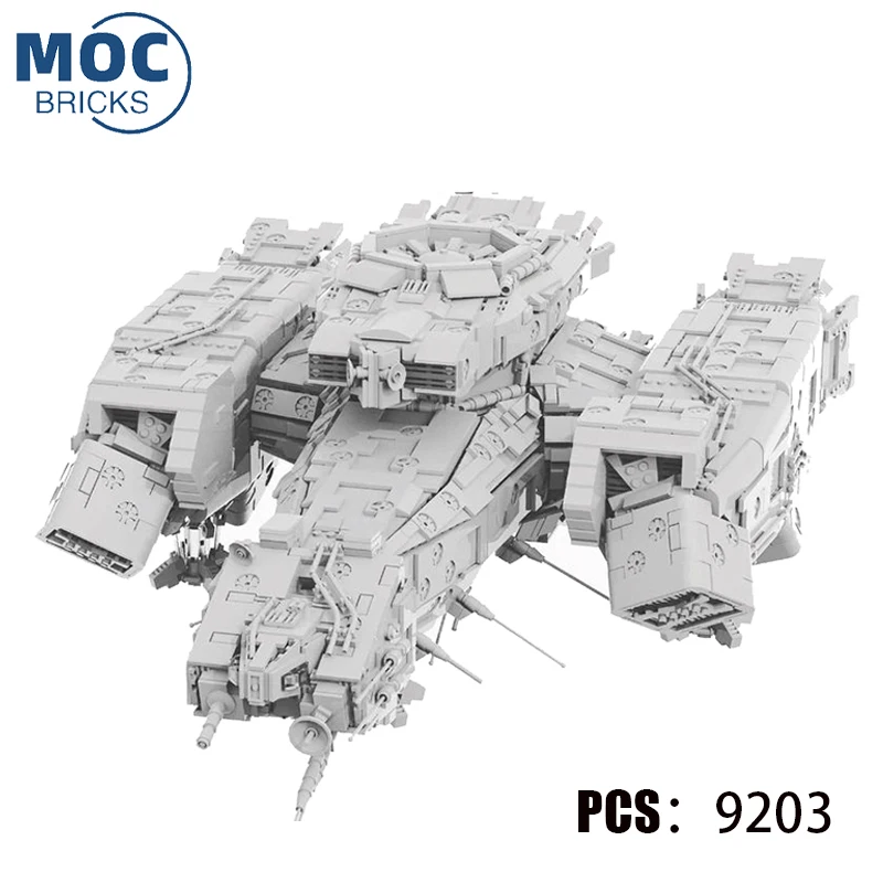 Space War Series Uscss Nostromo Moc Building Blocks Kit Modello Destroyer Imperial Shuttle High-Tech Bricks Puzzle Toys