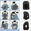 PVC Inflatable Travel Pillow Portable Headrest Chin Support Cushions for Airplane Plane Car Office Rest Neck Nap Pillows 3