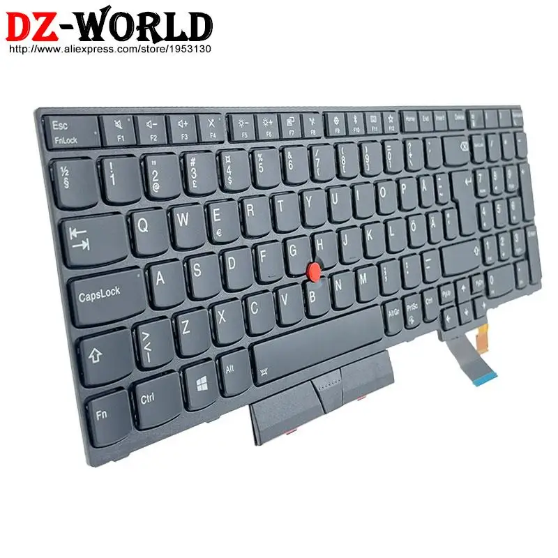Teclado Retroiluminado para Laptop Lenovo Thinkpad T570 P51s T580 P52s sp dk Não Ser br ch Sss se hu é fr Ele Ndc Qwertz - Imagem 2