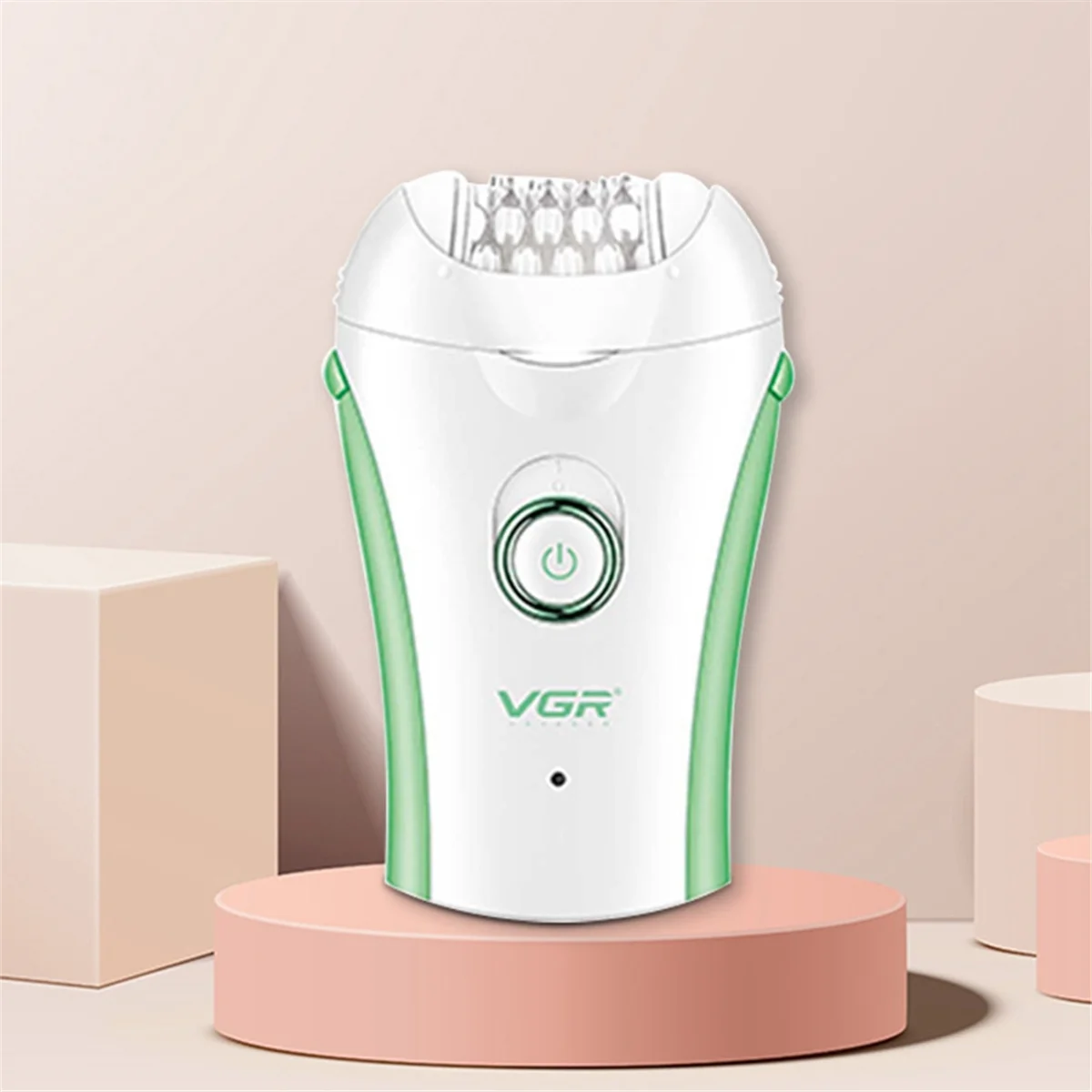 VGR Portable Electric Body Shaver Rechargeable Hair Removal Appliances Lady Epilator for Women Full Body,Light Pink 3