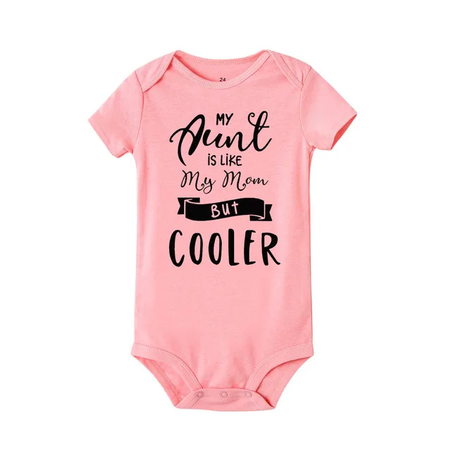 Baby Bodysuit Toddler Jumpsuit My Aunt Says I'm Perfect Letter Print Summer Newborn Bodysuits Funny Auntie Baby Clothes