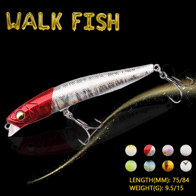 WALK FISH 1PCS Minnow Suspending Fishing Lure 9.5g/75mm 15g/84mm Long  Casting Rockfishing Crankbait Wobbler Jerkbait Hard Bait - AliExpress