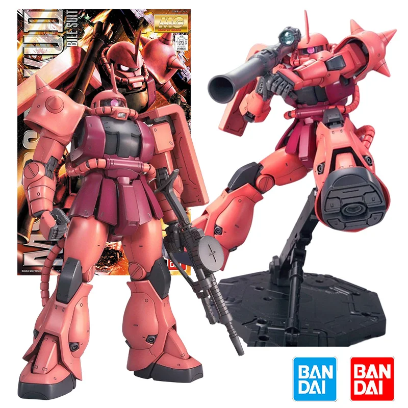 Bandai gundam mg 1/100 MS-06S-CA char's zaku ver.2.0 modelo kit