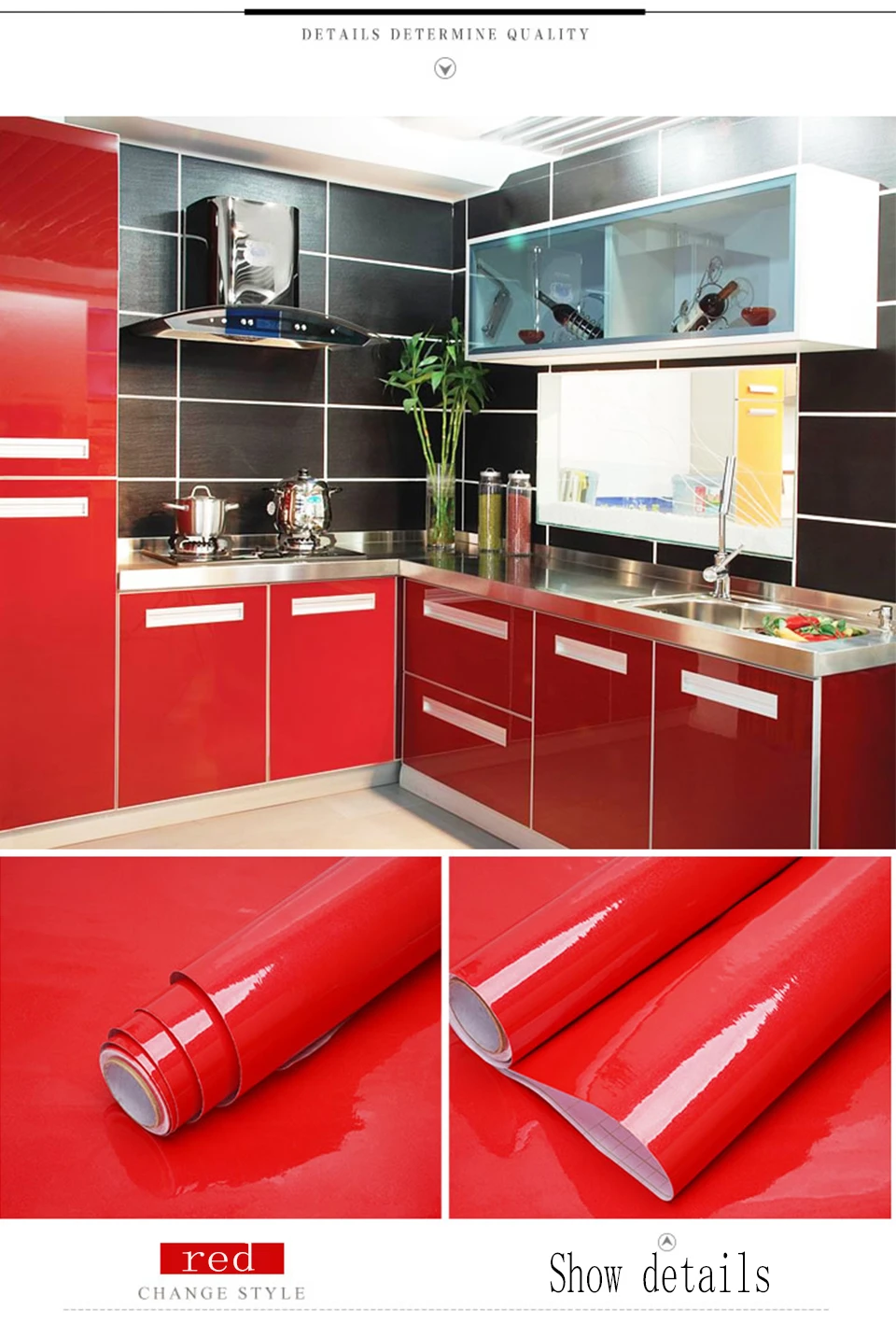 Kitchen Wall Self Adhesive Wallpaper Adhesive Vinyl Kitchen