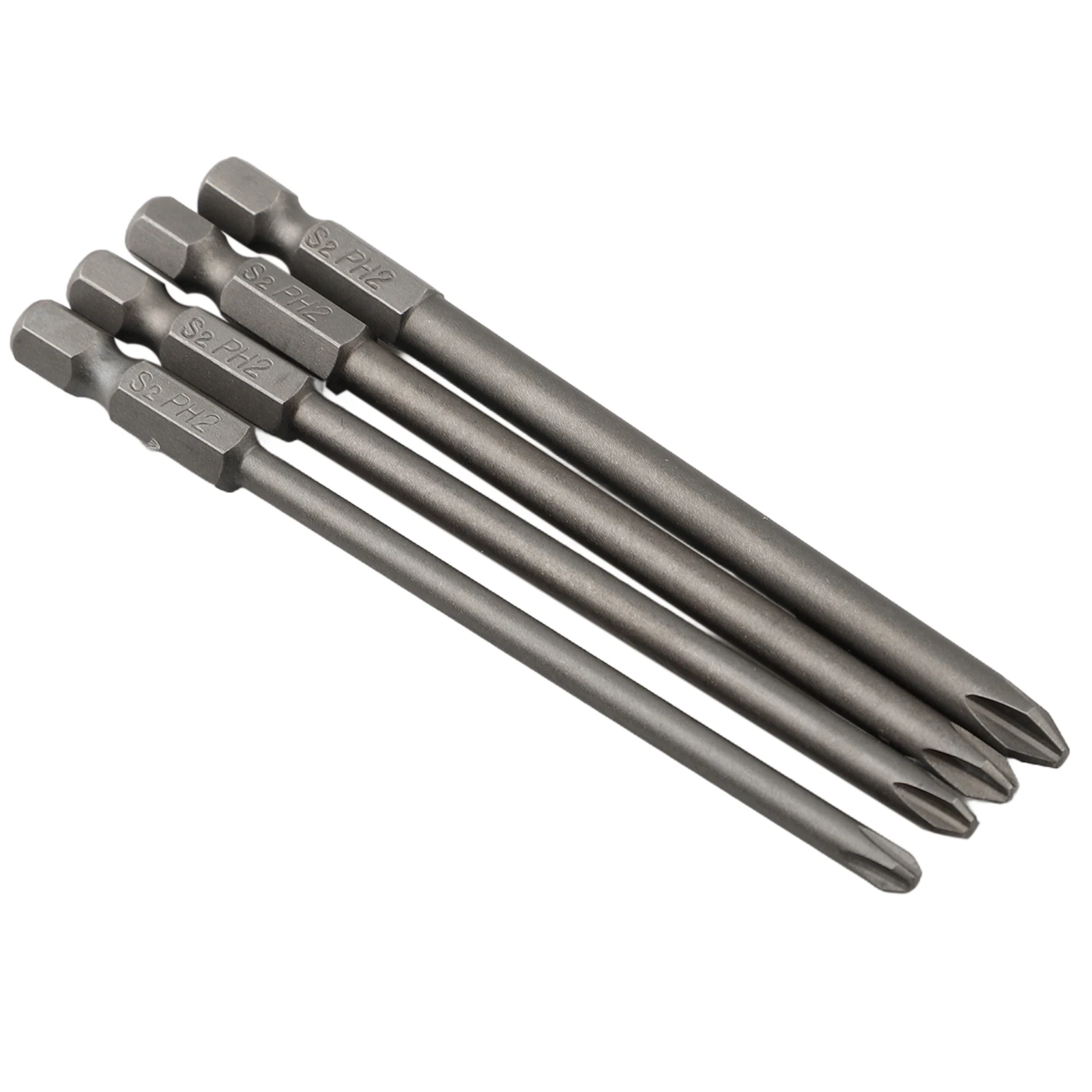 4 stücke 100mm Lange Schraubendreher-bits Set Für Torx Hex Kopf Kreuz Flach Kopf Schlitz Spitze 1/4 Zoll Hex elektrische Schraubendreher-bits – Detail 9
