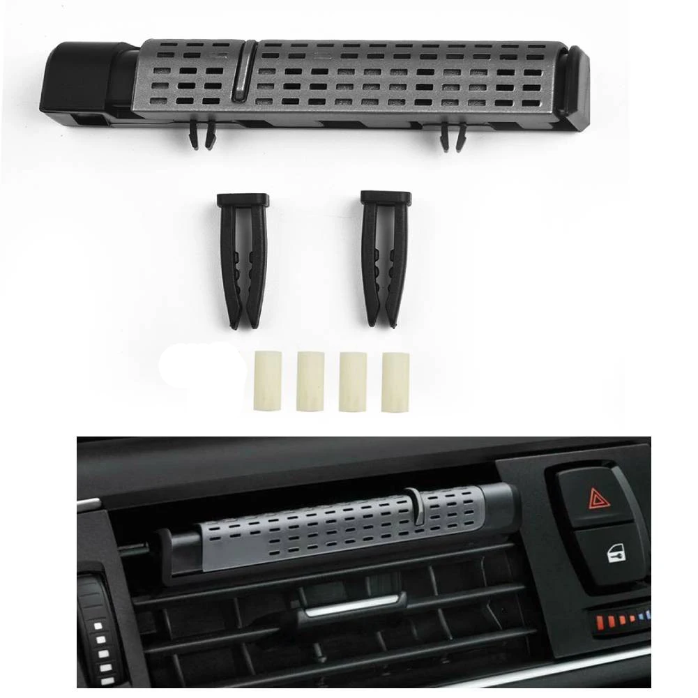 Natural Air Car Freshener Holder with Fragrance for BMW Air Freshener Aluminum Alloy Holder Car Interior Accessories