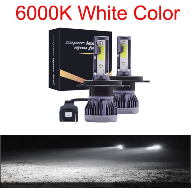 thumbnail image 1 of Bombilla LED para faro delantero de coche, lámpara Turbo de 12V, 2 piezas, H4, H7, H1, H8, H11, 9005, HB3, 9006, HB4, 9004, HB1, H3, HB5, H13, 20000LM, 1 of 6
