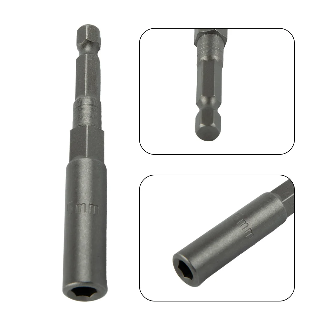 1pc 80mm Länge Hex Buchsen Hülse Düsen Mutter Fahrer Schraubendreher Schlag Mutter Bolzen Bohrer Bits Steckschlüssel 5,5-19mm – Detail 3