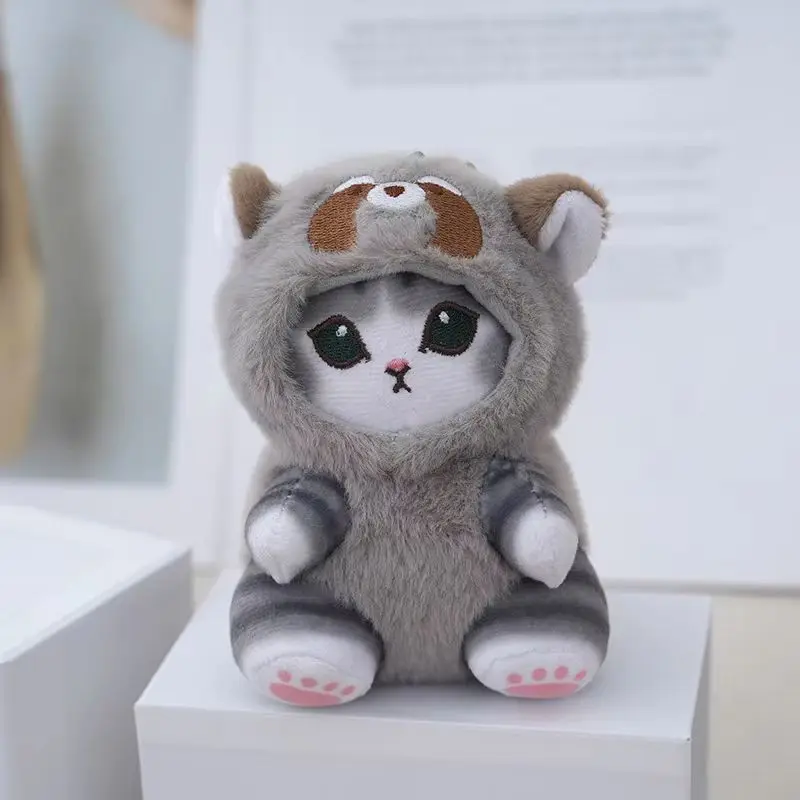 Anime Plush Keychain 12cm Mofusand Pendant Bag Cartoon Raccoon Squirrel Panda For Sofa Ornaments Gift