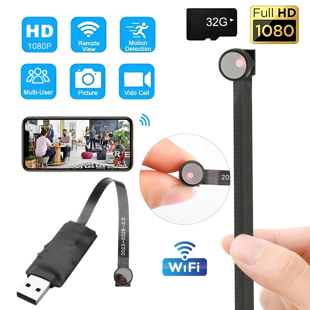 Description Picture 4 of itemWiFi IP Mini Camera HD 1080P Video Recorder Real-time Home Security Micro Camcorder DIY Module Motion Detection Remote Cam