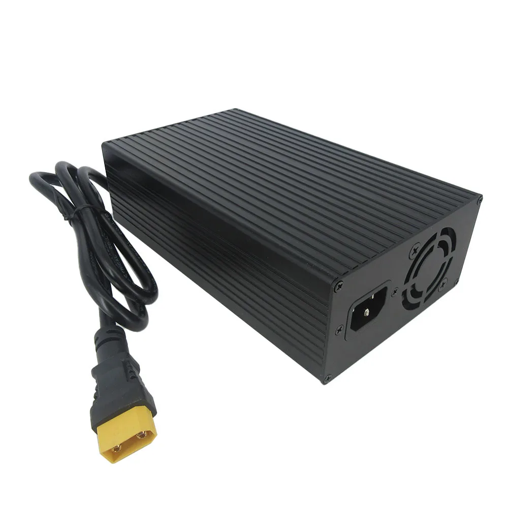 43.8V 15A LiFePO4 고속 충전기 36V 12S 인산철 골프 카트 에너지 저장 태양광 배터리 스마트 충전기 SB50 XT90