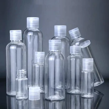 5ml-120ml Bottiglia di plastica Emulsione a conchiglia PET Imballaggio Prova Trasparente Vuoto Contenitore da viaggio portatile Cosmetici riutilizzabili 1