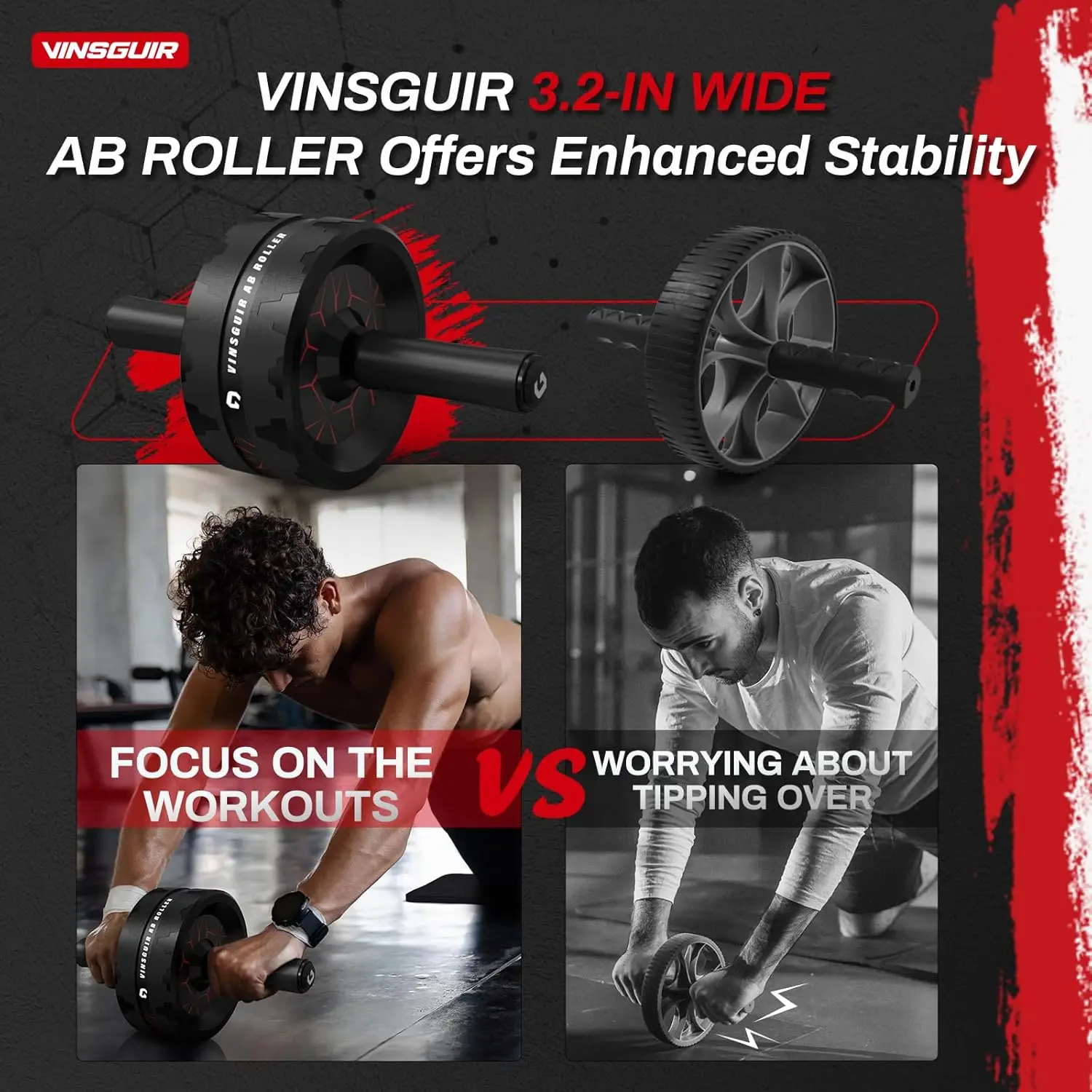 Ab Roller Wheel with Knee Pad image 2