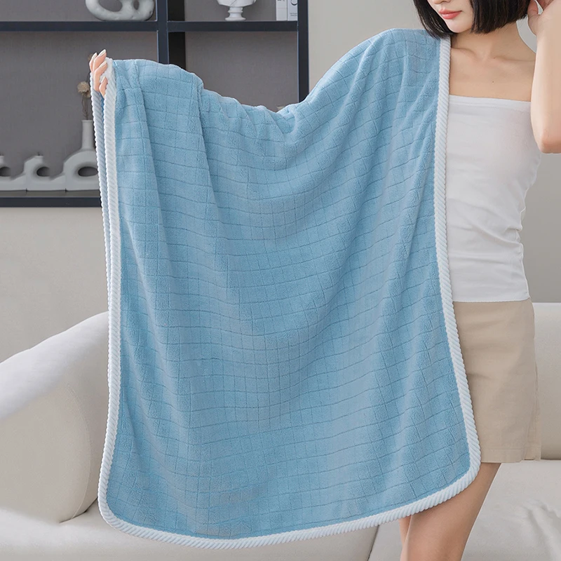 Square Spiral Bath Towel Solid Color Quick-Drying Water-Absorbing Soft Towel for Dry Hair, Household, and Daily Use Beach towels & mats Practical Beach Essentials