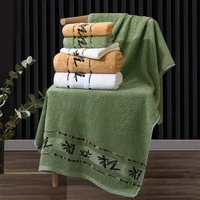 2pcs/Set Bamboo Fiber Towels Sets Home Bath Towels Adults Face Towel Thick Absorbent Luxury Bathroom Towels 2