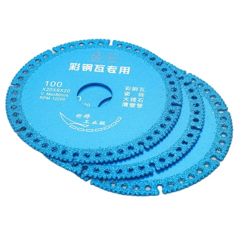

1Pc 100mm 4 inch Diamond Cutting Disc Segment Saw Blade Vacuum Brazed Multitool Blades For Steel Metal Ceramic Tile Marble