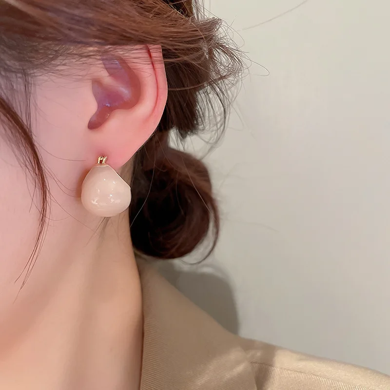 Round Ball Simple Earrings - Image 2