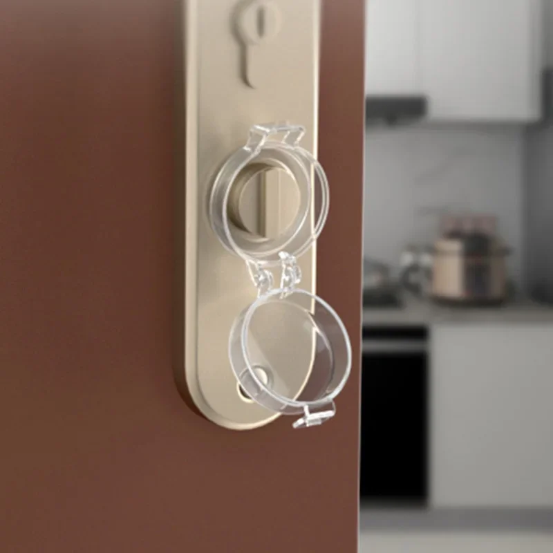Baby Safety Protection Door Lock Cover Home Bedroom Door Switch Anti-Locking Lid 1/3/5Pcs child lock door lock safety lock
