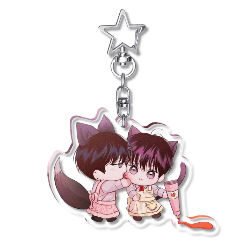 

Korean BL Manhwa Mondays Savior Anime Keychain 월요일의 구원자 Acrylic Key Chain Bag Pendent Decor Accessories Collection Display Gift