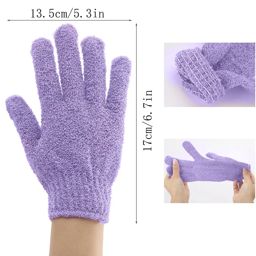 10PCS Body Wash Gloves Peeling Exfoliating Mitt Glove For Shower Scrub Gloves Resistance Body Massage SPA Sponge 5