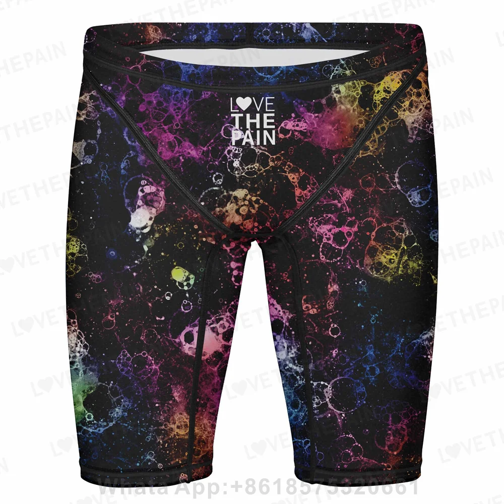 Mannen Jammer Zwemmen Shorts Waterdichte Concurrentie Zwembroek Slips Badmode Half Broek Training Uithoudingsvermogen Badpakken
