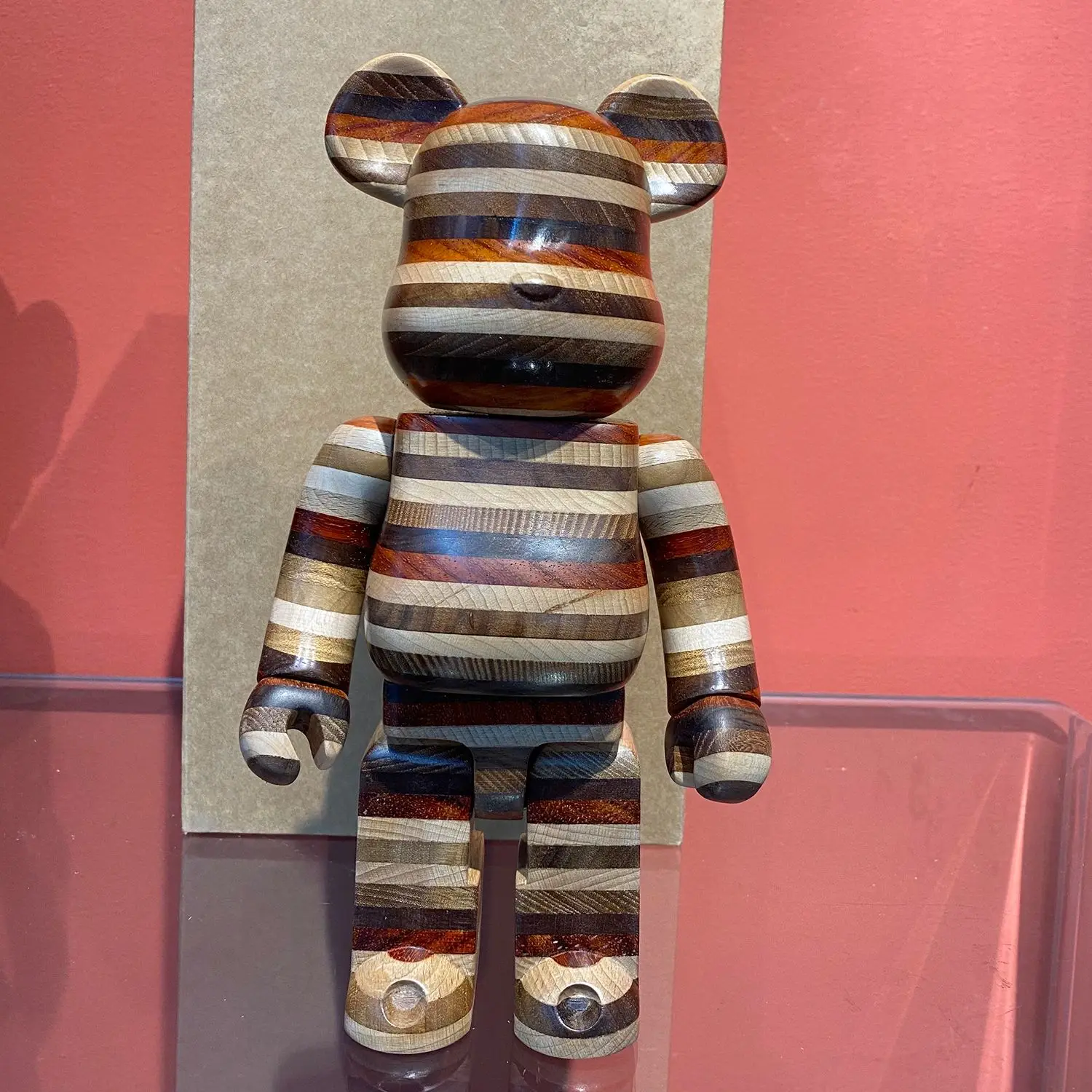 

Bearbrick Karimoku Horizon 400% Original Horizon 6 kinds of Wood Spliced into wooden box factory direct sales