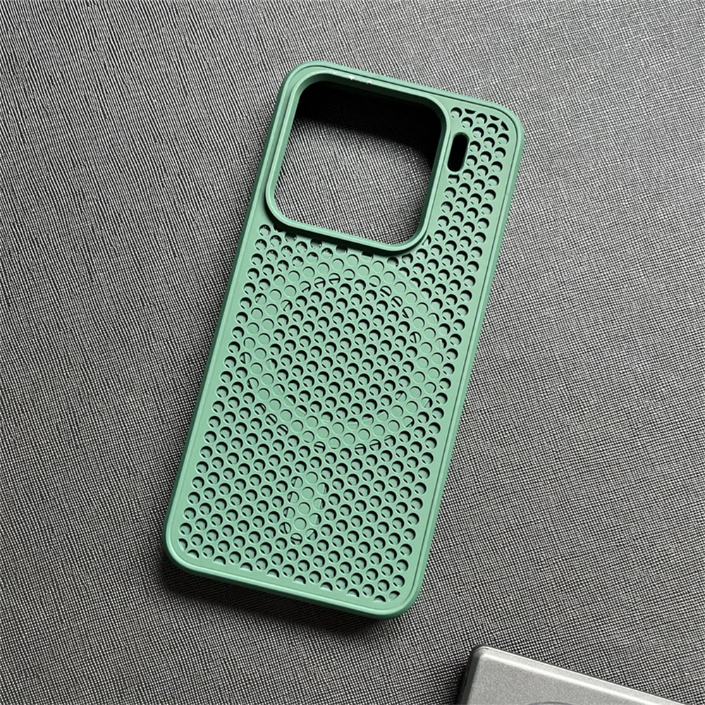 Honeycomb Breathable Magnetic Silicone Bumper Case - Hollow Solid Color Design