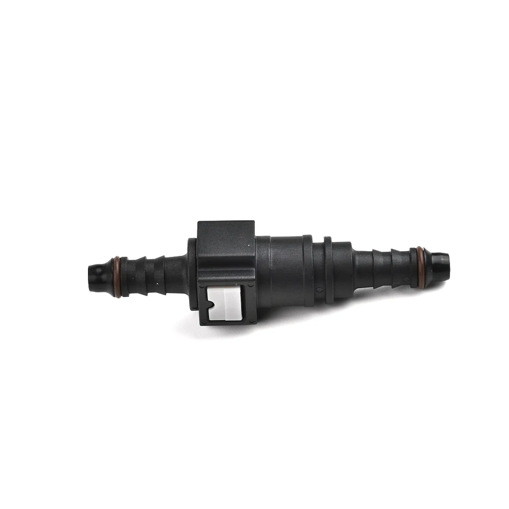 Car Fuel Line Coupler Hose 7.89mm/ID6 Straight Pipe Coupler Quick Disconnect Release Connector Rubber Nylon Accessories 1set