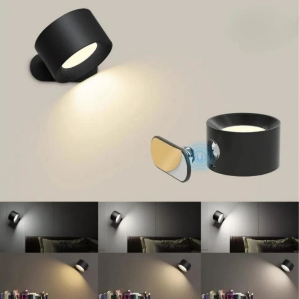 جديد USB قابلة للشحن 360 درجة تدوير المغناطيسي الج...