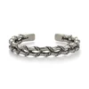 Retro Alloy Double Layer Bracelet Simple Men's Imitation Braided Shape Adjustable Cuff Bracelet Fashion Jewelry 5