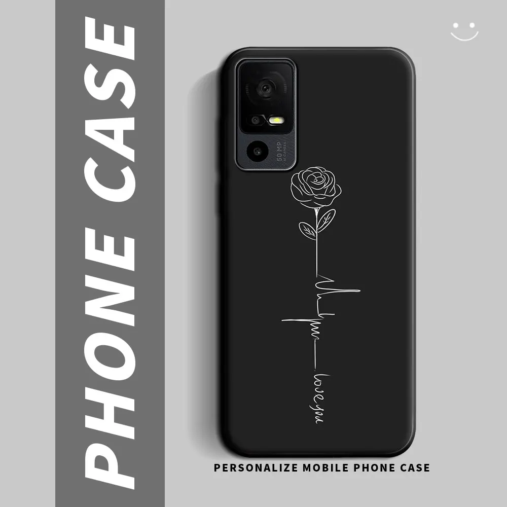 Shockproof Silicone Soft TPU Phone Case - Fashionable Back Cover