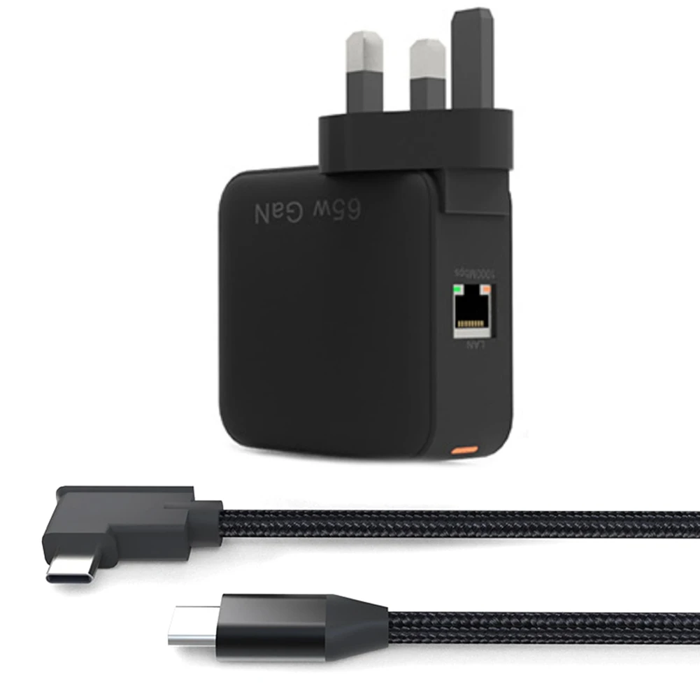 

Зарядное устройство GaN мощностью 65 Вт, адаптер питания для парового палуба, проекционный экран PD3.0, разрешение 4 к 1000 Мбит/с, для переключателя (вилка стандарта Великобритании)