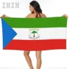 More Design Equatorial Guinea Flag Emblem Bath Towel Quick dry Microfiber Absorbing Soft Water Breathable Beach Swimming 1