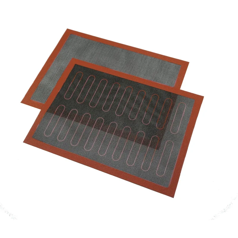 40x60cm Silicone Double Sided Printing Baking Mat Non Stick Pastry Oven Cake Baking Perforated Sheet Liner Pastry Mat