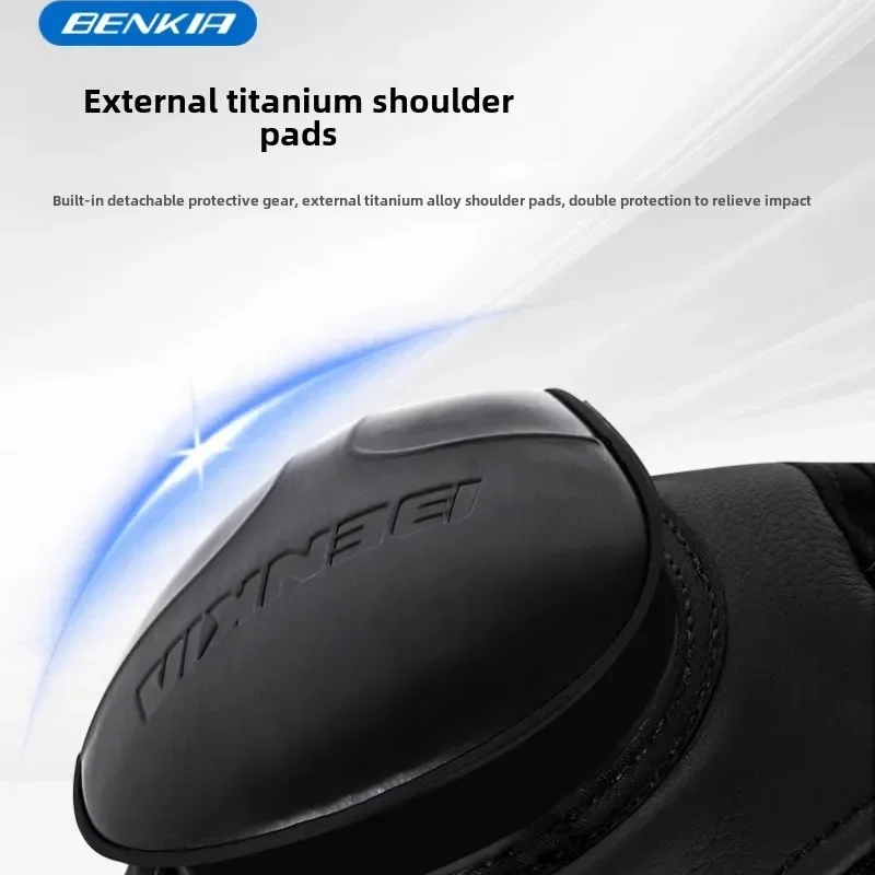 BENKIA Professional Motorcycle Track Racing Armor CE Protective Jacket Cowhide Windproof Riding Clothing Women Men for APRILIA
