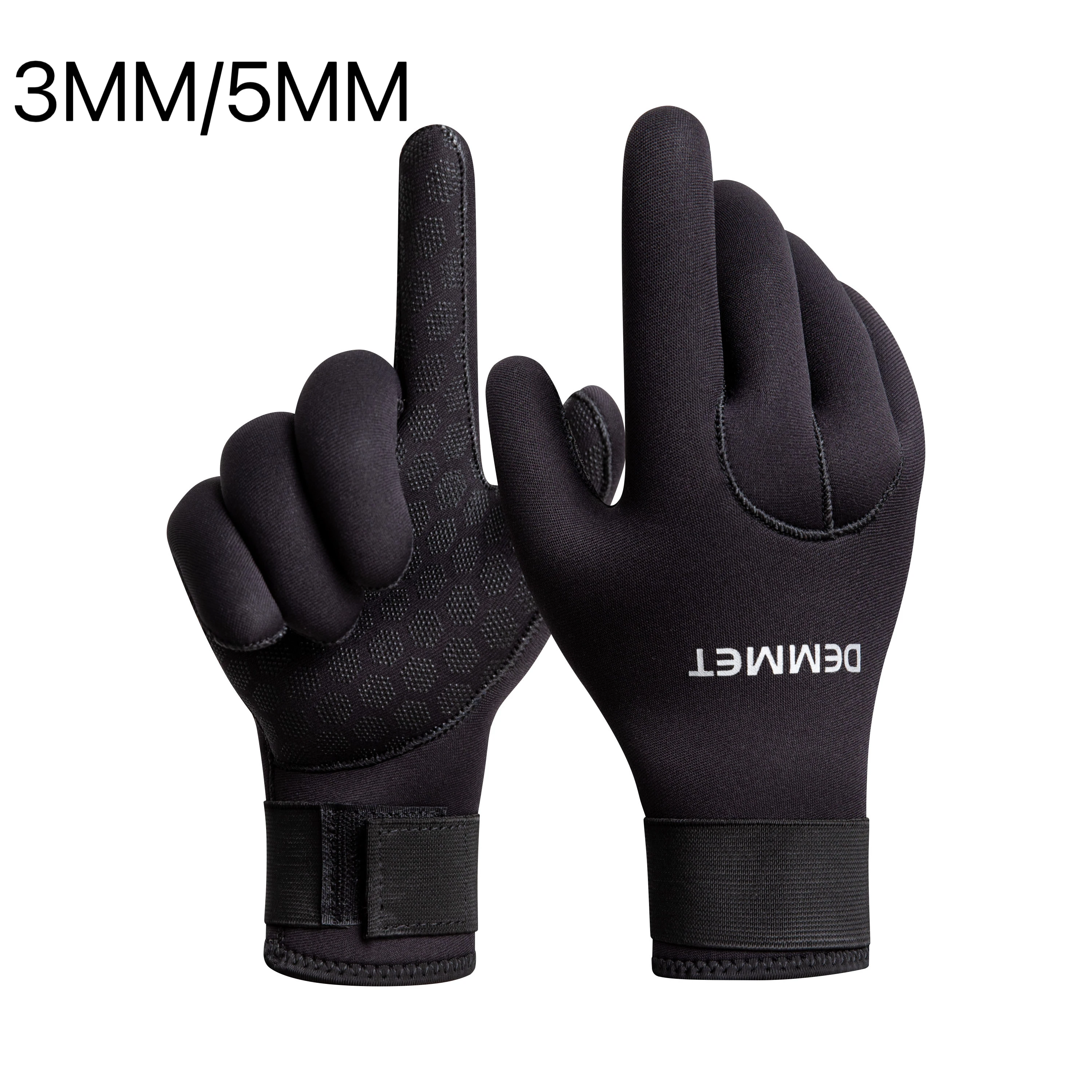 Wholesale Custom Glove 5mm Neoprene Five-finger Diving Winter Warm For Men Women Diver Underwater Hunting Snorkeling Spearfish