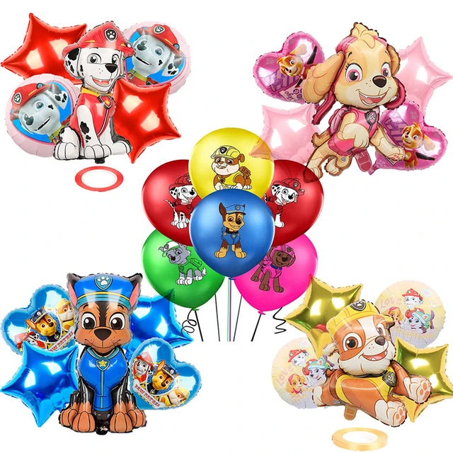 Figuras de globos de la patrulla canina para niños y niñas, película de  aluminio de Sky Chasing, Marshall Dog, decoración para fiesta de cumpleaños,  regalo de Año Nuevo