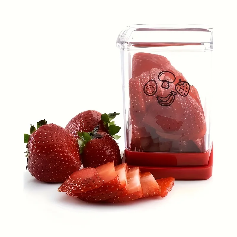 Cortador Rápido De Frutas Y Verduras De Acero Inoxidable 304 – Con Placa De Empuje, Corta 8 Veces Más Rápido Que Un Cuchillo, Utensilio De Cocina Compacto