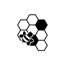 

LLY-2478 Creativity Bee Honeycomb Modeling Personality Car Stickers PVC Fashion Auto Window Bumper Waterproof Quality Decals
