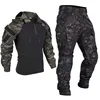 Softair Paintball Tactical Suits Worki Clothing Uniform Combat Camo Shirts Hood Cargo Pants +Pads wear-resisting Hunting Clothes 1