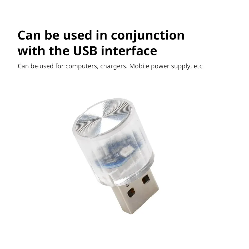 Compact USB LED Ambient Light for Interior Decoration & Portable Use