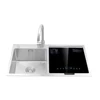 Ultrasonic 304 Stainless Steel Kitchen Automatic Fruit And Vegetable Washer Commercial Sink Freestanding Dishwasher 2
