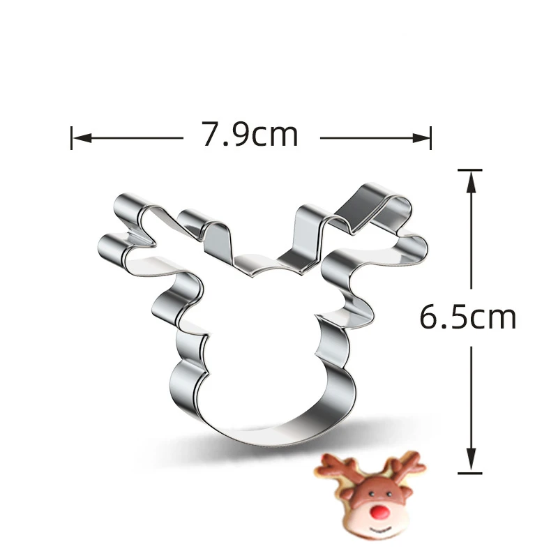 Cookie Cutters Moulds Aluminum Alloy Christmas Biscuit Mold